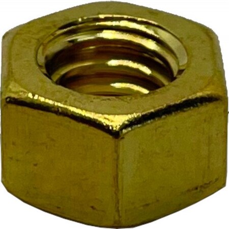 Suburban Bolt And Supply Machine Screw Nut, #8-32, Brass, Plain A3420100000